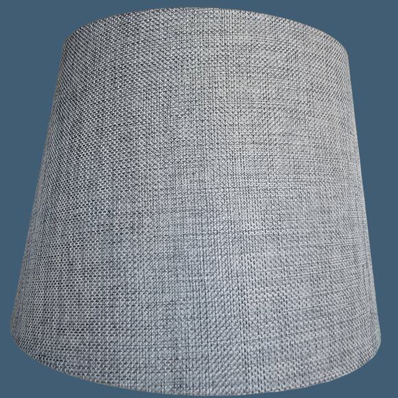 Vintage 1990s Cut Crystal and Brass Boudoir Lamp with Grey Shade - Picture 5 of 7